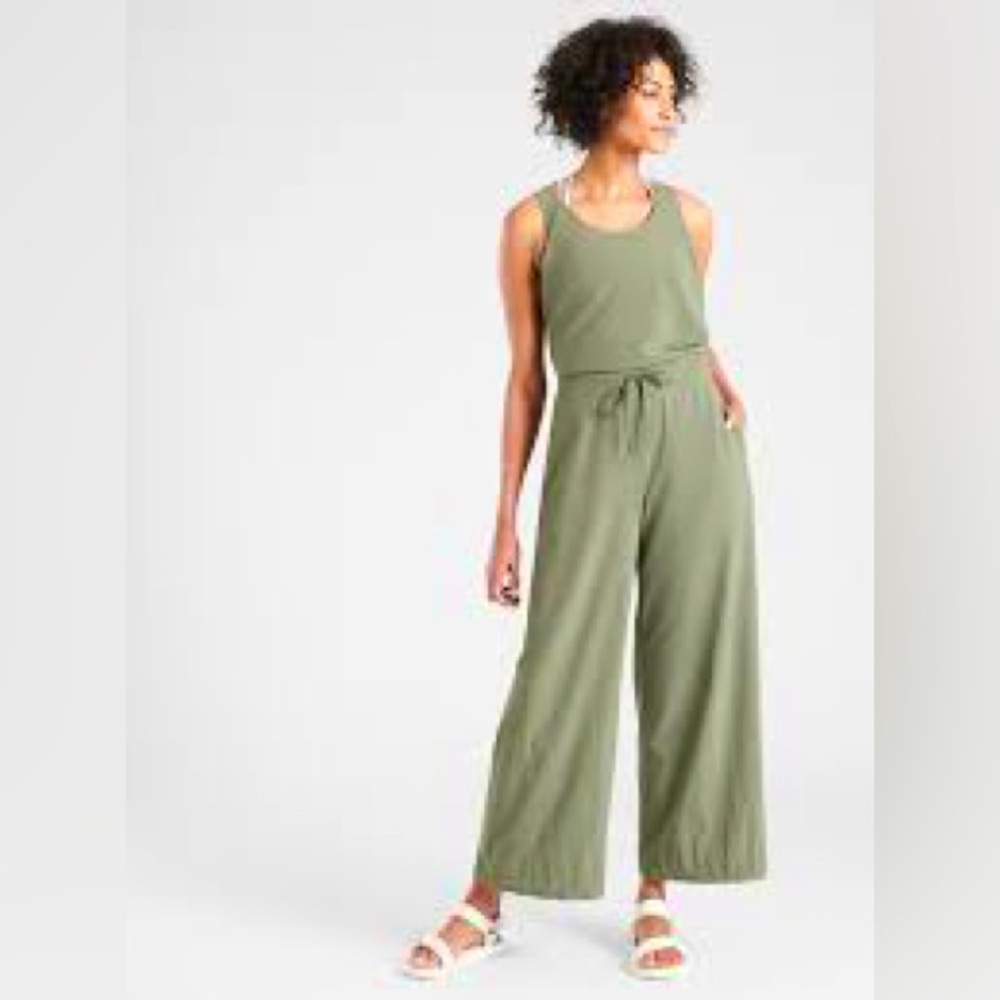 Athleta Revive Jumpsuit - Olive